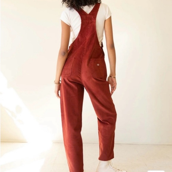 Dickies Corduroy Rust Overalls Medium - Picture 3 of 4